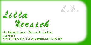 lilla mersich business card